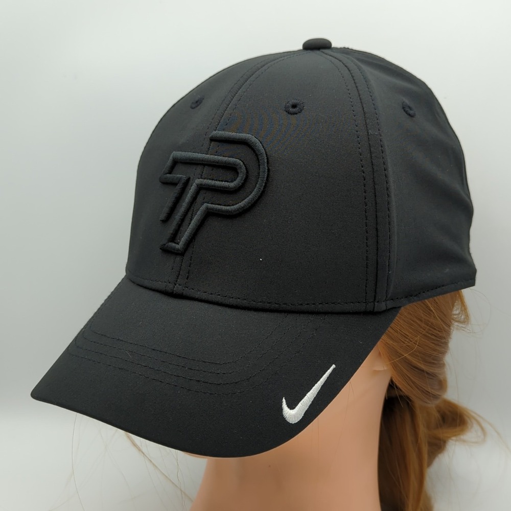 Nike Théo Pourchaire TP Logo Hat Black Dri-FIT Club Cap 1975 Adjustable M/L RARE